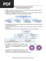 11 Biology Notes Ch04 Animal Kingdom