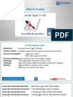 Uso Do Se e Que Material de Apoio PDF