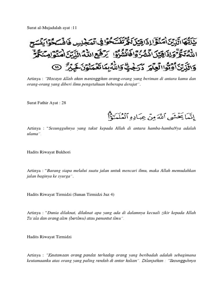 Qs Al Mujadalah Ayat 11 Dan Artinya Gbodhi