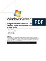 Using Identity Federation With Active Directory Rights Management Services Step-By-Step Guide(2)