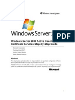 Windows Server 2008 Active Directory Certificate Services Step-By-Step Guide