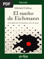 El Sueño de Eichmann - Michel Onfray