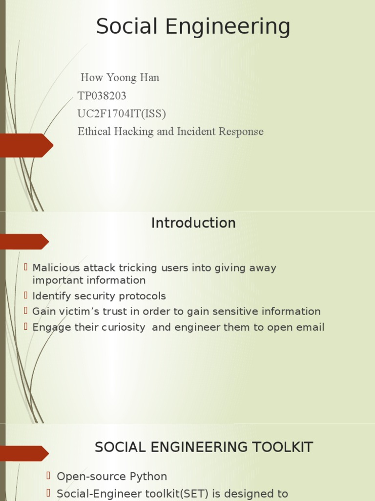 Ethical Hacking: Social Engineering | PDF | Social Science | Computers