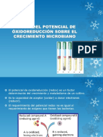 Efecto Del Potencial Redox Sobre El Crecimiento Microbiano