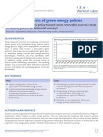 Employment Effects of Green Energy Policies
