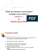 Mobile and Wireless Communication Complete Lecture Notes #7