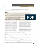 Active Management - Three Arguments for Stock Selection