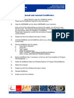 To Completely Unistall and Reinstall SolidWorks