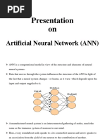 Presentation On Artificial Neural Network (ANN)