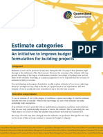 Estimate Categories Improve Budget Formulation