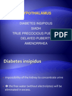 Lecture 2, Hypothalamus. Di. Puberty