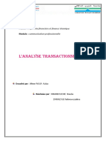 L Analyse Transactionnelle