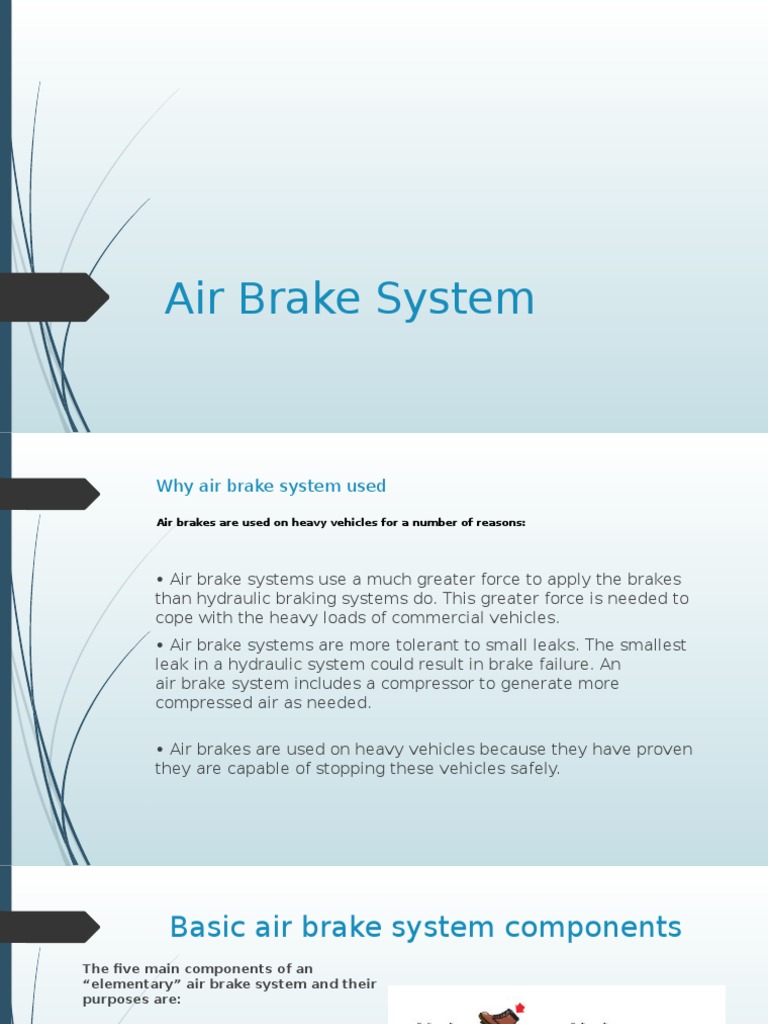 Air Brake System PDF Brake Cylinder (Engine)