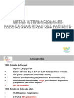 Metas Internacionales de Seguridad Del Paciente