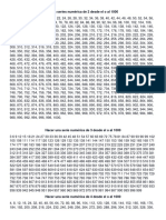 Tema Series Numérica de 2 Desde El o Al 1000