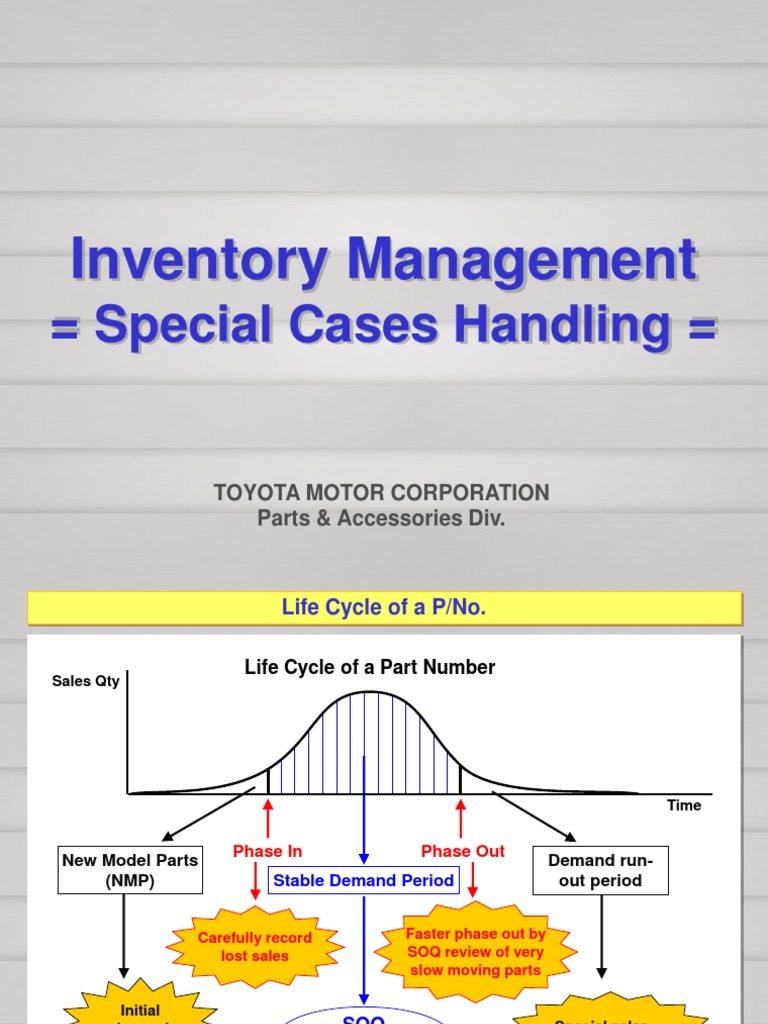 Toyota Parts Inventory Guide | PDF | Logistics | Warehouse