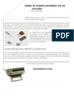 Comprobador de Cristal Oscilador en Un Circuito PDF
