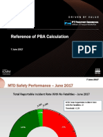 Reference of PBA Calculation: D R I V E N by V A L U E