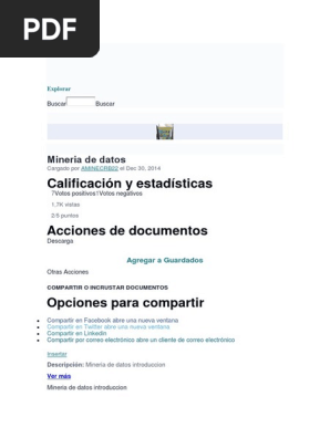 Calificacion Y Estadisticas Mineria De Datos Lengua Espanola Idioma En Ingles
