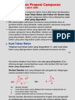 Proporsi Campuran Beton