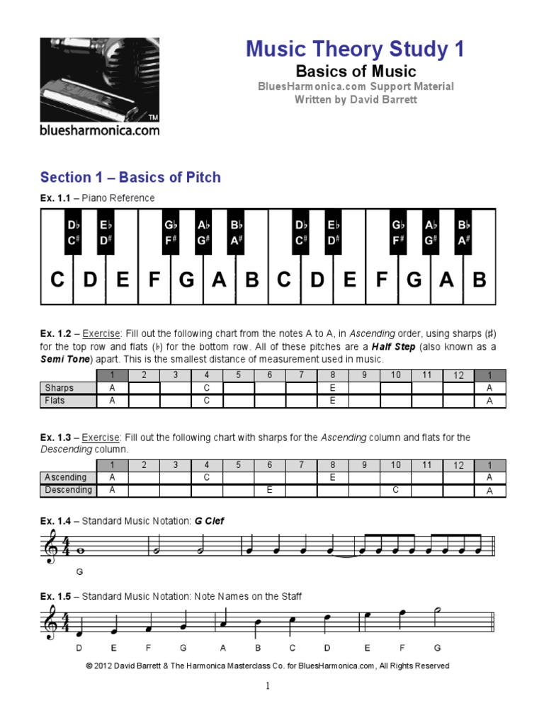 music theory study guide