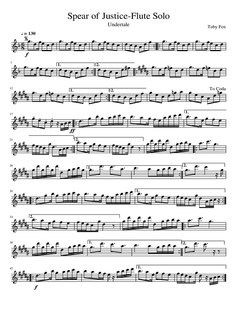 Spear Of Justice Flute Solo Sports Leisure