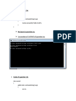 No Input in Question 1a. Screenshot of OUTPUT of Question 1a