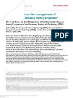 ESC Guidelines On The Management of Cardiovascular Diseases During Pregnancy