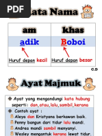 Kata Nama, Ayat Majmuk, Ayat Tunggal