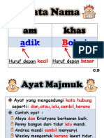 Kata Nama, Ayat Majmuk, Ayat Tunggal