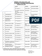 Modern College of Law: Proposed Academic Calender (Odd Semester) SESSION 2017-2018