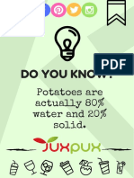 Do You Know?: Potatoes Are Actually 80% Water and 20% Solid