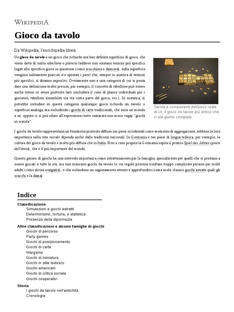 Gioco Da Tavolo