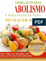 Recetas para Activar El Metabolismo y para Bajar de Peso Sin Hacer Dieta - Mario Fortunato