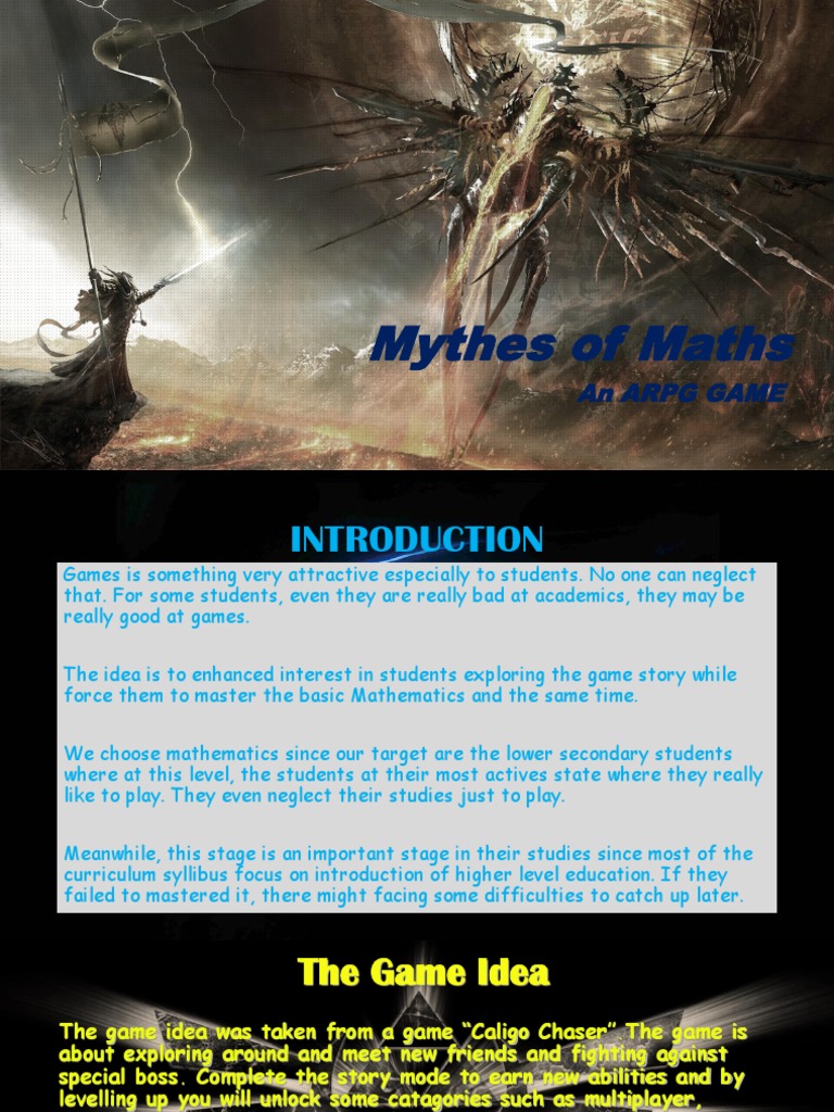 Mythes of Maths: An ARPG Adventure | PDF | Role Playing Games | Role ...