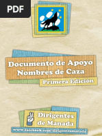 Documento de Apoyo - Nombres de Caza