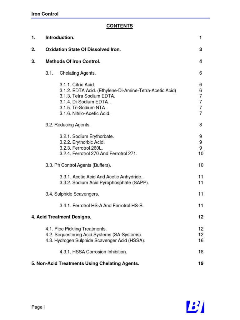 4 Iron Control | PDF | Iron | Chelation