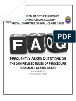 2016 Small Claims - Frequently Asked Questions (FAQs).pdf