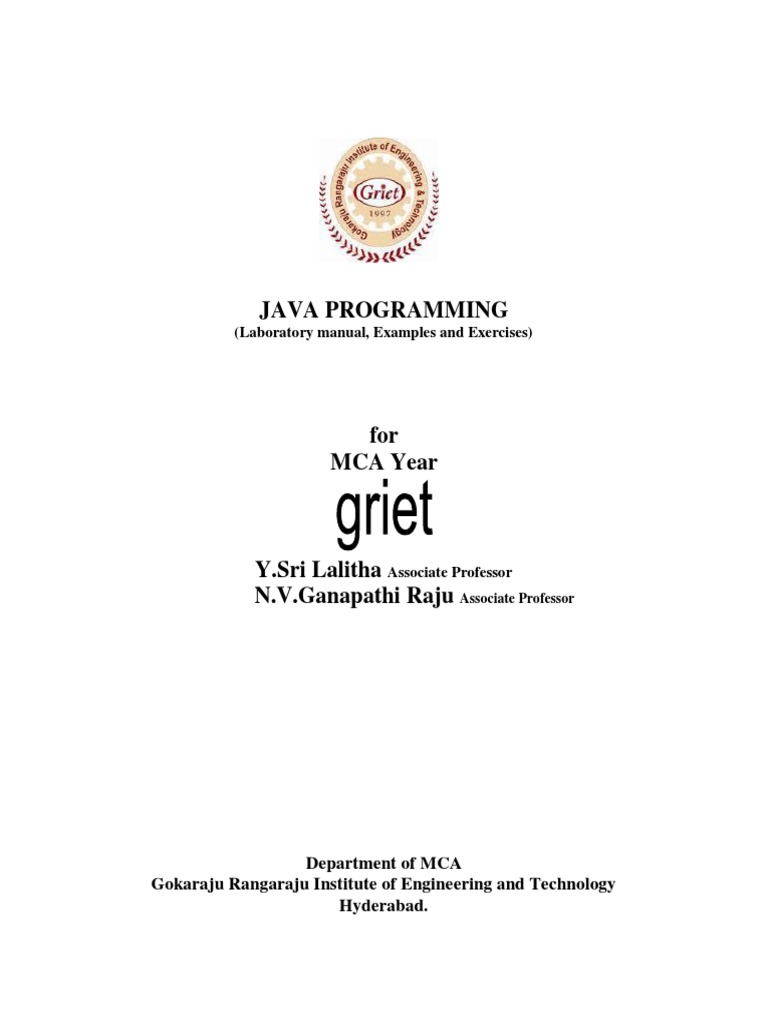 Java Manual PDF Java (Programming Language) Inheritance (Object