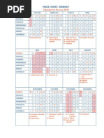 Bombay High Court Calendar, 2018