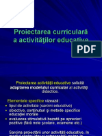 11.proiectarea Activitatilor Educative