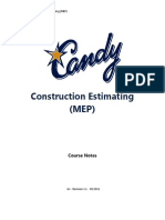 Candy Construction Estimating (MEP) Guide