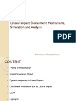 Derailment: Lateral Impact Mechanisms, Simulation and Analysis
