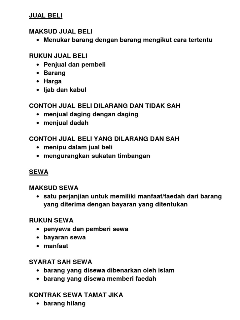 Jual Beli Spm Ringkas Pdf