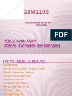 Format Pengucapan Awam