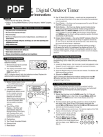 Digital Timer Setup Instructions | PDF | Timer | Clock