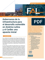 Gobernanza de La Infraestructura para El Desarrollo Sostenible en América Latina y El Caribe Una Apuesta Inicial