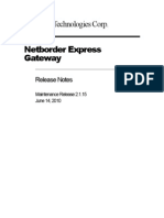 Net Border Express Release Notes Windows