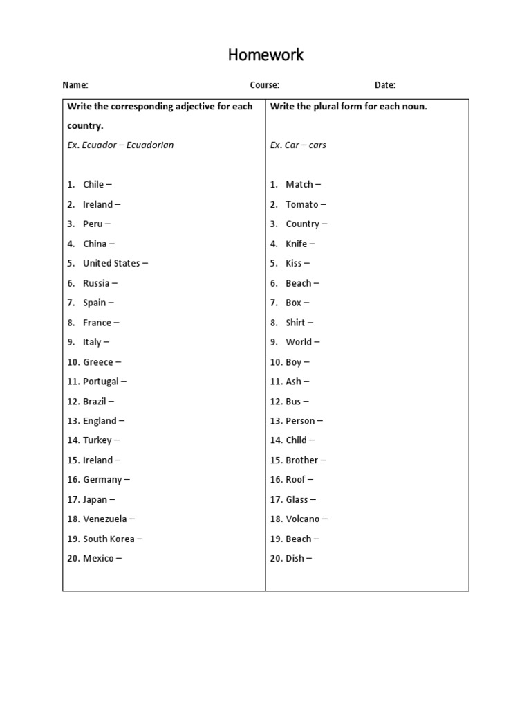 1st Partial Homework | PDF