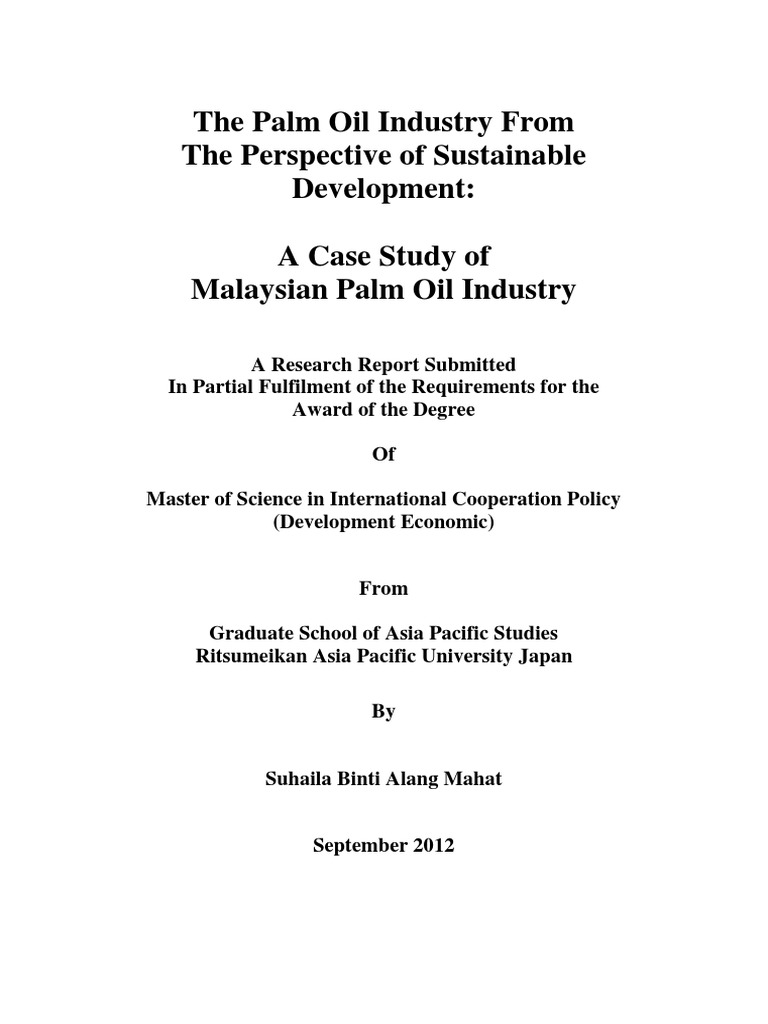 case study palm oil.pdf Palm Oil Sustainability Free 30day Trial